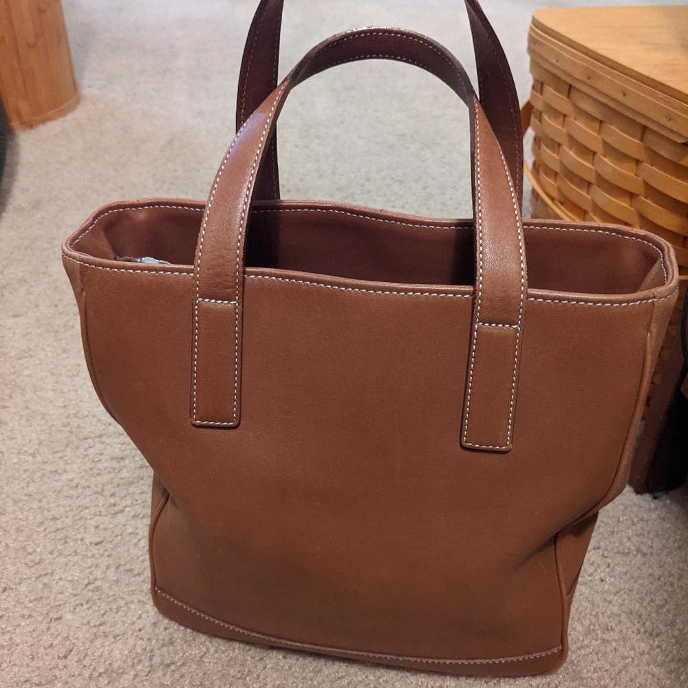 Coach brown leather bag